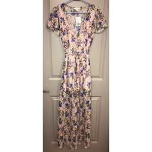 Lace Floral Maxi Dress